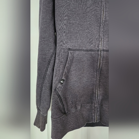 Quicksilver gray hooded zip front sweater - Picture 3 of 7